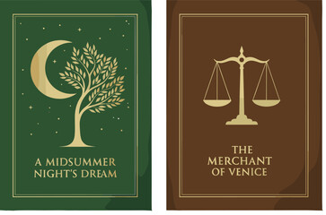 Shakespeare play cover set Midsummer Night's Dream Merchant of Venice