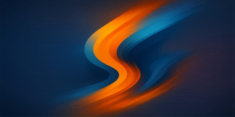 Abstract red and blue wave background vector illustration design with winding line art pattern and light motion concept