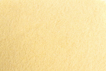  Texture of yellow semolina for making porridge.