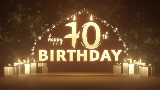 golden firely 70th birthday wishes
