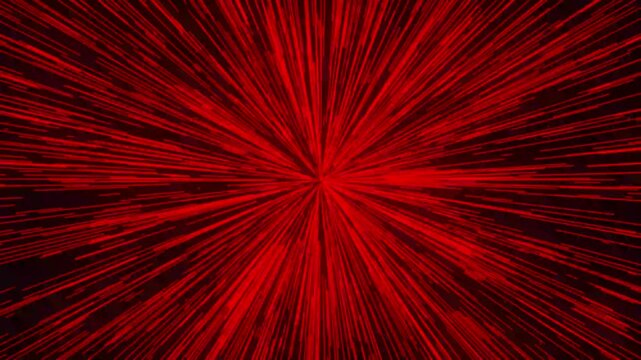 Line animation cc particle Background of zooming, looping neon lines animation on black background. cc particle world animation red color effect, ribbon, firework,