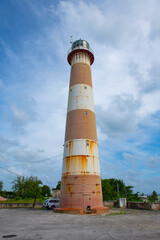 South Point Lighthouse at South Coast in Christ Church Parish, Barbados. 