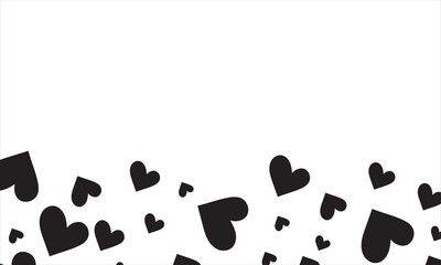 Heart  Romantic Seamless Border, ideal for Valentine’s Day, love themes, and decorative backgrounds.