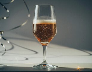 Champagne Glass Still Life
