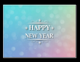 Soft Pastel New Year Background