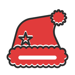 Santa claus hat icon