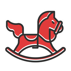 Horse toy icon