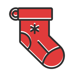 Christmas shock icon