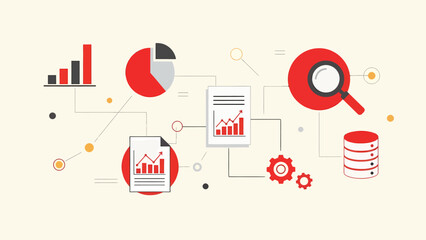 Obraz premium Comprehensive data analysis and visualization tools for business intelligence and financial reporting, offering strategic insights and growth opportunities