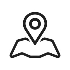 Location Pin Icon Vector Flat and Clean Look Isolated