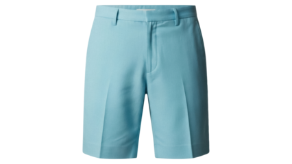 Light blue tailored shorts isolated PNG, stylish summer apparel for men on transparent background
