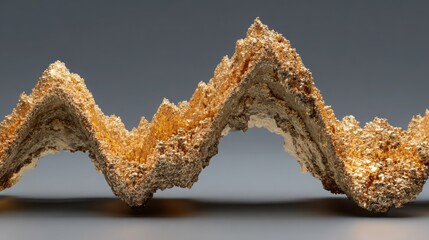 Natural piece of gold displayed in a financial context highlighting its value and importance in investment strategies