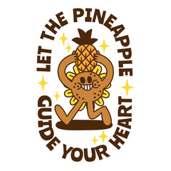 A summer holiday cartoon character with funny quote : 