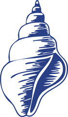 Hand Drawn Marine Life Line Icons Set