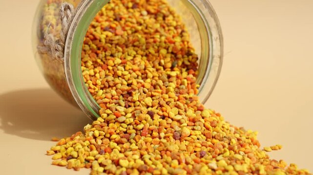 Bee pollen as natural superfood boosting holistic health