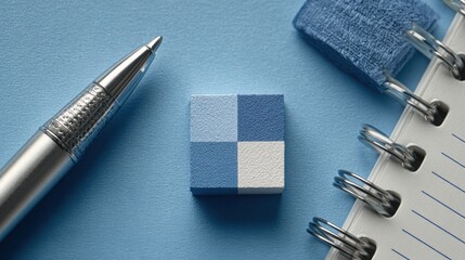 Minimalistic pen icon representing content planning board concept for creative professionals and strategists