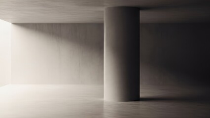 Modern concrete column background.