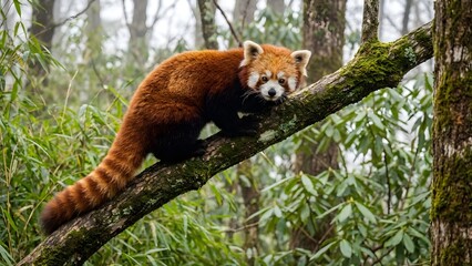 Obraz premium Red panda(レッサーパンダ)