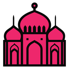 taj mahal silhouette