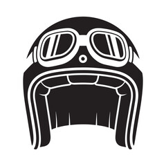 A black and white illustration of a turtle wearing goggles and a helmet