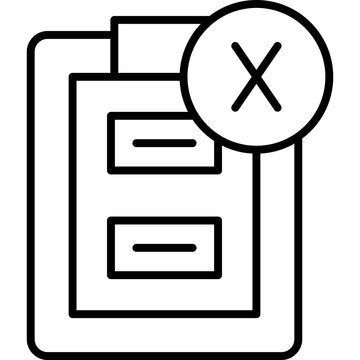 Non-Conformance Icon Vector Element