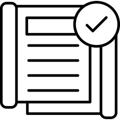 News Article Icon Vector Element