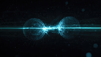Quantum Entanglement Conceptual Illustration