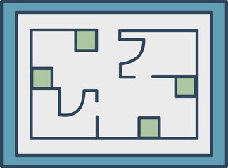 Architectural House or Office Floor Plan Drawing