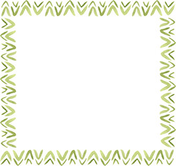 Hand Painted Botanical Watercolor Square Frame