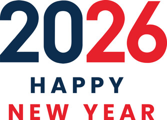 Happy New Year 2026 golden 3D text and percent symbol illustration for business finance celebration