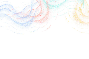 Abstract Colorful Wave Lines Background