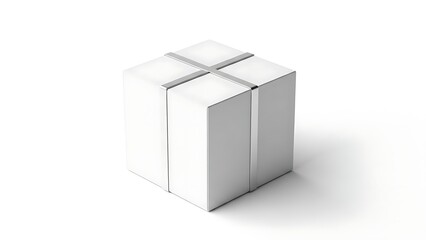 Naklejka premium A white rectangular object with a cross shaped pattern on top