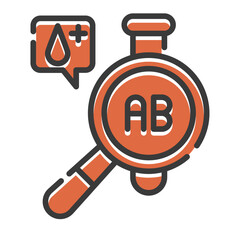AB type blood icon