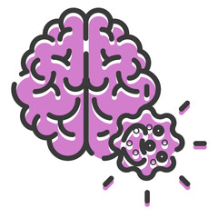 Brain cancer icon