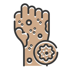 Skin cancer icon
