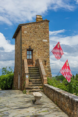 Obraz premium Historical center of the medieval city of San Chirico d'Orcia, Tuscany, Italy.