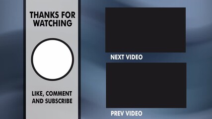 End screen youtube showcases video suggestions and subscription options for engaging viewers and promoting channel growth.