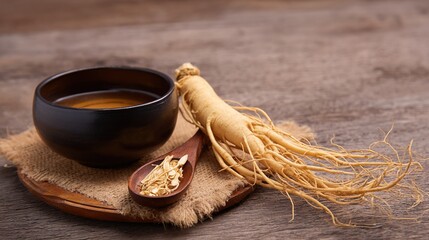 Premium Organic Ginseng Root Extract: Natural Adaptogenic Supplement for Energy Boost, Stress Relief, and Cognitive Function Enhancement 