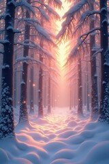 Winter wonderland pathway