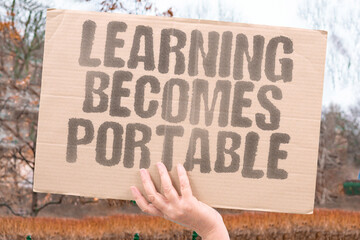 "Learning Becomes Portable" AI carries knowledge anywhere. AI. LEARNING. PORTABILITY. ACCESS. GLOBAL. © AndriiKoval