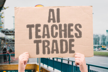 "AI Teaches Trade" Knowledge converts into commerce. AI. COMMERCE. LEARNING. EXCHANGE. VALUE.