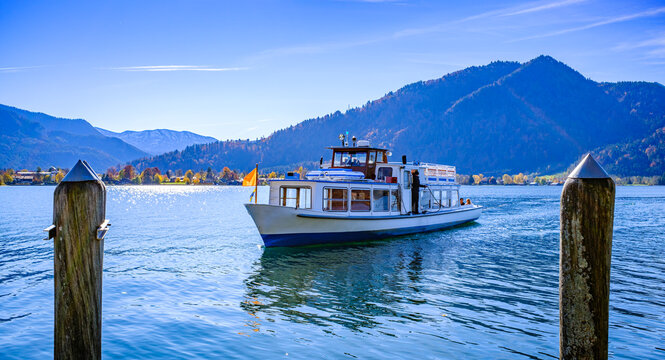 famous Tegernsee at the tegernsee lake - bavaria