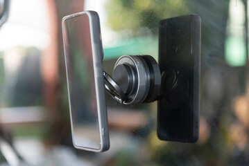 Closeup to magnetic Phone Holder 