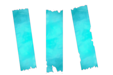 Decorative Blue And Pink Paper Tape Elements