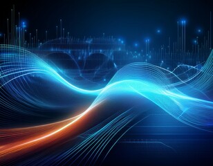 abstract medical imaging background for radiology scientific data visualization with flowing energy lines futuristic healthcare and technology concept