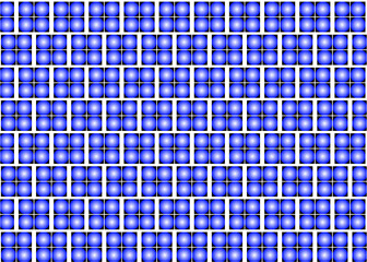 blue mosaic background with colorful square 