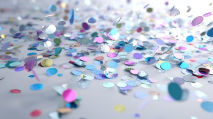 Obraz premium Scattered celebratory confetti
