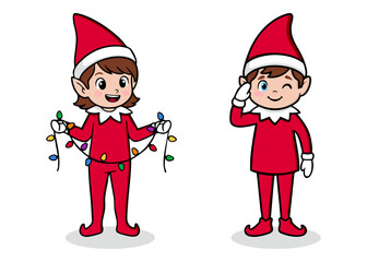 Christmas holiday, Elves working