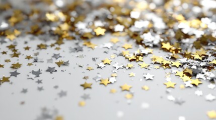 Scattered star confetti