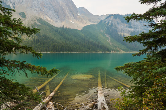 Sherbrooke Lake, Yoho-Nationalpark, British Columbia, Kanada